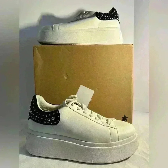 Ash Platform Sneakers with Stud Detail - Picture 1 of 12